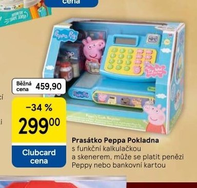 Prasátko Peppa Pokladna