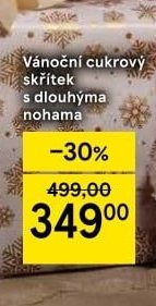 Vánoční cukrový skřítek s dlouhýma nohama