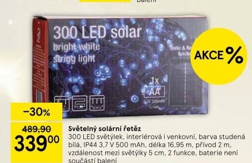 LED solární řetěz