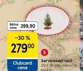 Servírovací talíř