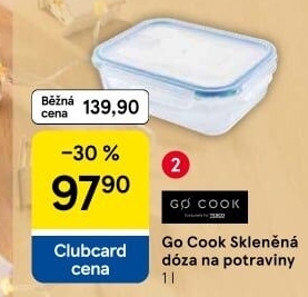 Skleněná dóza Go Cook