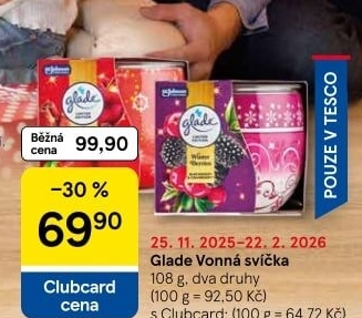 Svíčky vonné Glade by Brise