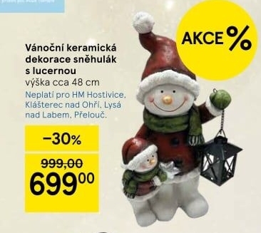 Vánoční keramické dekorace