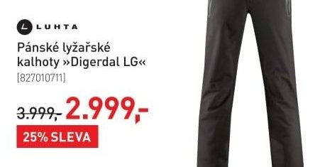Pánské lyžařské kalhoty »Digerdal LG«