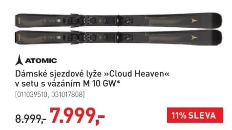 Dámské sjezdové lyže Atomic