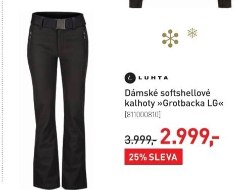 Dámské softshellové kalhoty Luhta