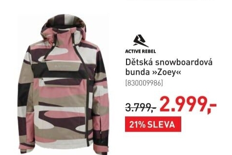 Dětská snowboardová bunda Active Rebel