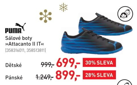 Dětské sálové kopačky Attacanto II IT Puma