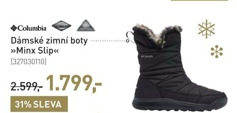 Zimní obuv dámská Minx Slip Columbia