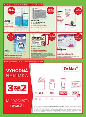 akční leták Dr. Max 1.12.2025-31.12.2025