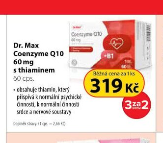 Dr. Max Coenzyme Q10 60 mg s thiaminem