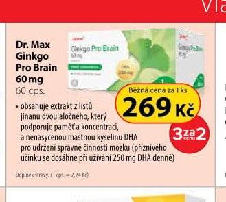 Dr. Max Ginkgo Pro Brain 60 mg