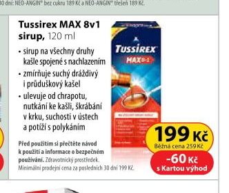 Tussirex MAX 8v1 sirup, 120 ml