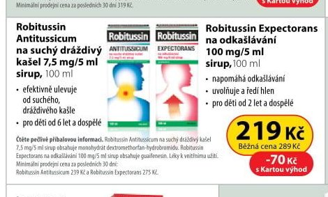 Robitussin Antitussicum a Expectorans sirup, 100 ml