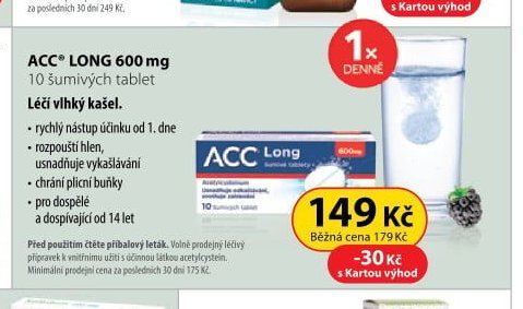ACC LONG 600 mg 10 šumivých tablet