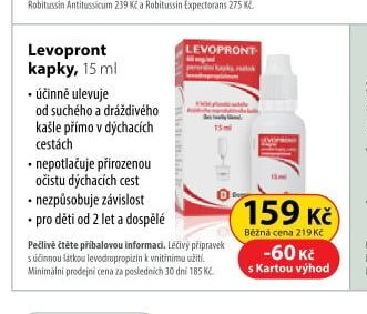 Levopront kapky, 15 ml
