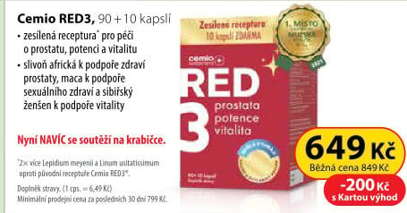 Doplněk stravy Cemio RED3