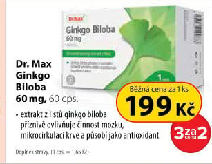 Doplněk stravy Ginkgo Biloba Dr.Max
