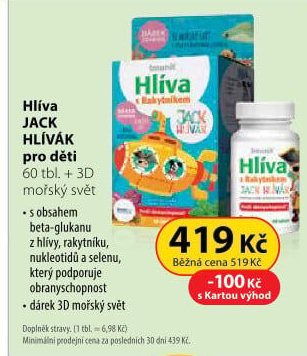 Doplněk stravy Hlíva ústřičná pro děti s rakytníkem Imunit