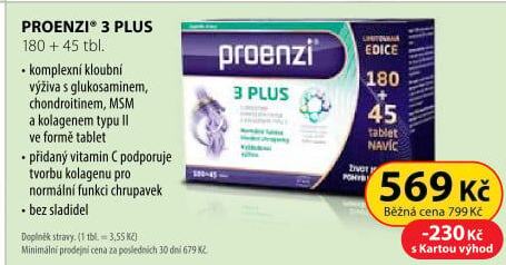 Doplněk stravy na klouby 3+ Proenzi