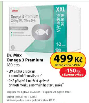 Doplněk stravy Omega 3 Premium Dr.Max