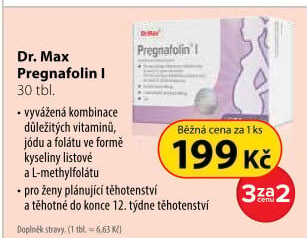 Doplněk stravy Pregnafolin I. Dr.Max