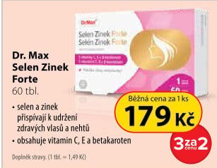 Doplněk stravy Selen-Zinek Forte Dr.Max