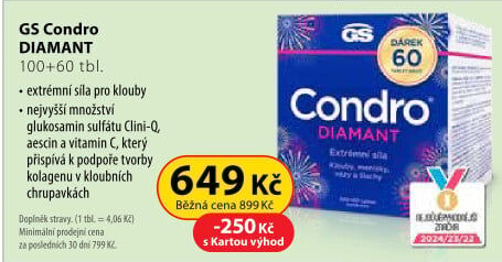 Doplněk stravy tablety Condro Diamant GS