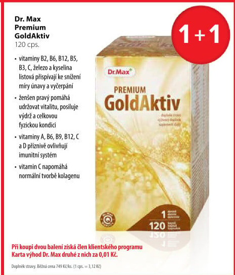 Dr. Max Premium GoldAktiv, 120 cps.