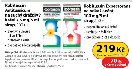 Sirup proti kašli Antitussicum Robitussin