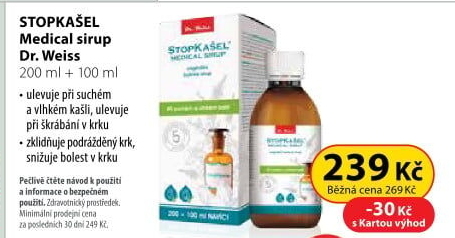 Sirup Stopkašel Dr. Weiss