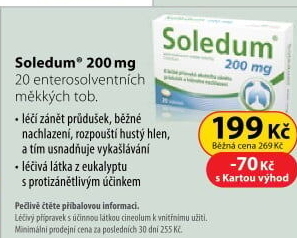 Tobolky proti kašli 200 mg Soledum