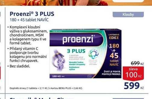 Proenzi 3 PLUS 180 + 45 tablet NAVÍC