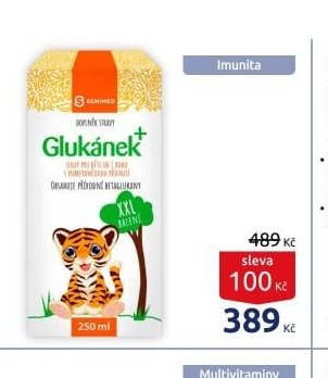 Glukánek+ sirup pro děti