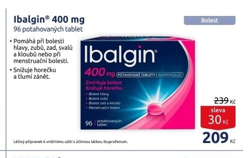 Ibalgin 400 mg 96 potahovaných tablet