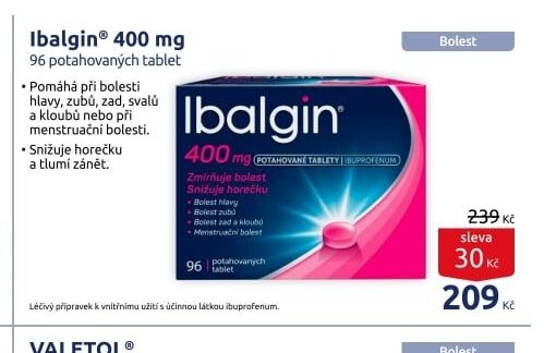 Ibalgin 400 mg 96 potahovaných tablet