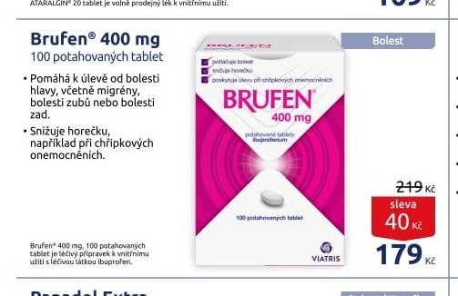 Brufen 400 mg 100 potahovaných tablet