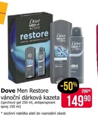 Dove Men Restore vánoční dárková kazeta
