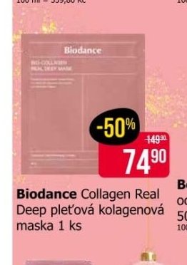 Biodance Collagen Real Deep pleťová kolagenová maska 1 ks
