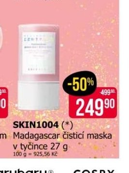 SKIN1004 Madagascar čistící maska v tyčince 27 g