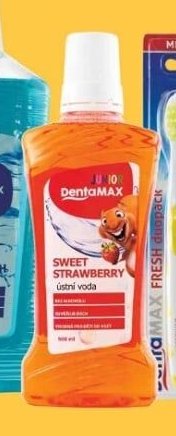 DentaMAX Junior ústní voda Sweet Strawberry
