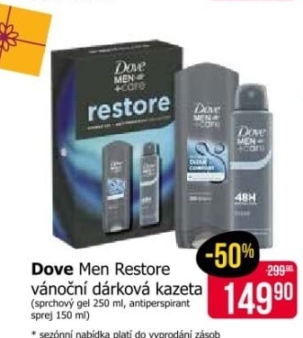 Dárková kazeta pánská Restore Dove