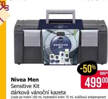 Dárková kazeta pánská Sensitive Kit Toolbox Nivea