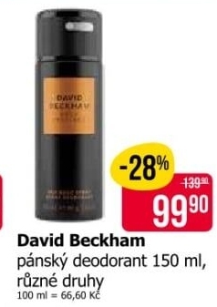 Deodorant sprej David Beckham
