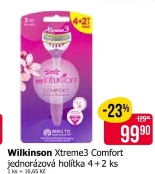 Holítka jednorázová dámská Xtreme 3 Comfort Wilkinson