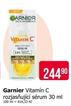 Pleťové rozjasňující sérum Vitamin C Garnier