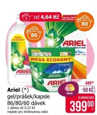 Prací prášek Ariel