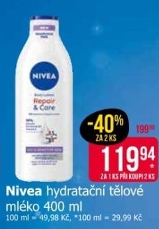 Tělová mléka Nivea