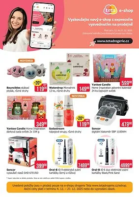 akční leták Teta drogerie 4.12.2025-27.12.2025