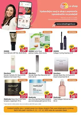 akční leták Teta drogerie 4.12.2025-27.12.2025